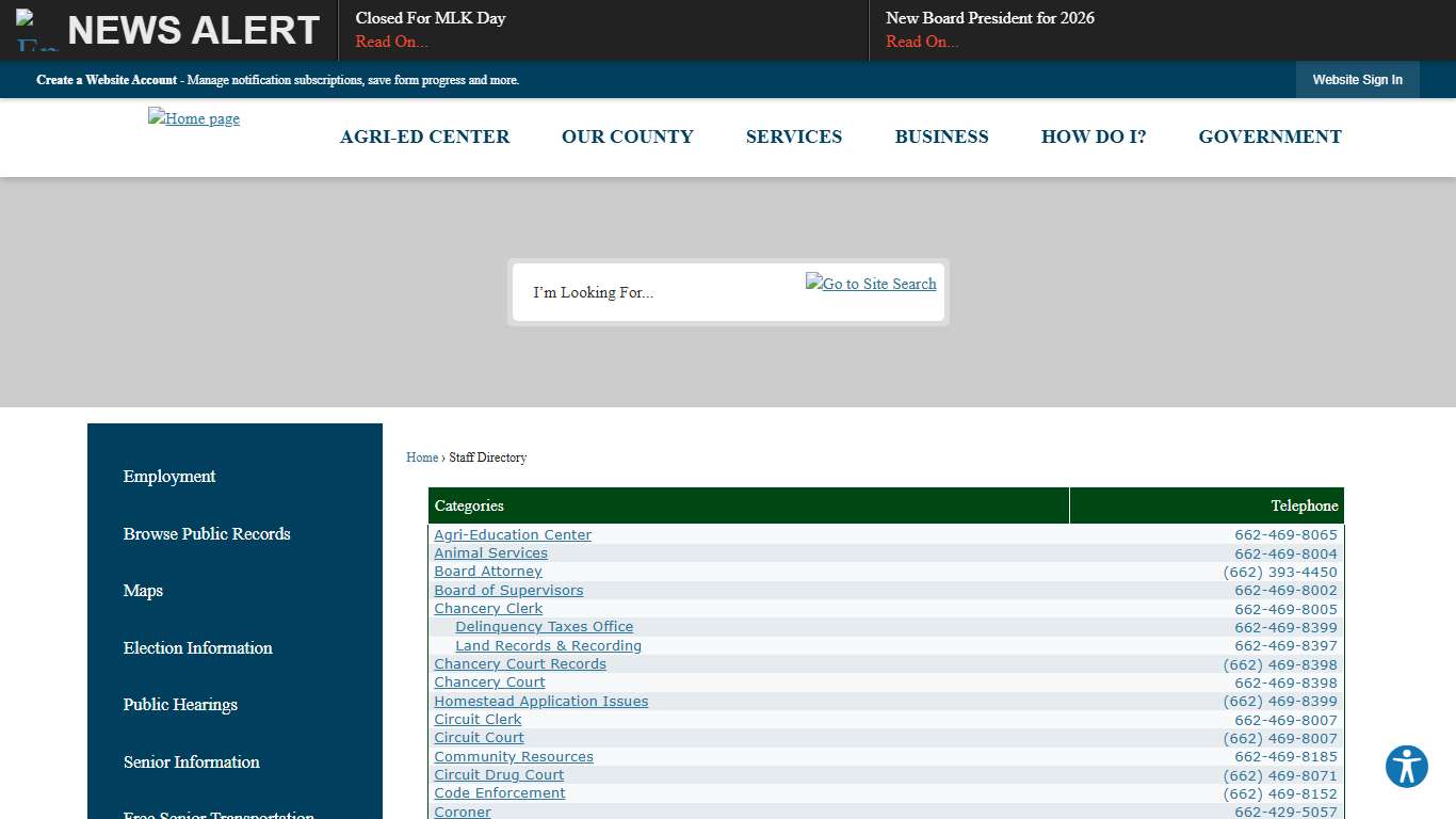Staff Directory • DeSoto County, MS • CivicEngage